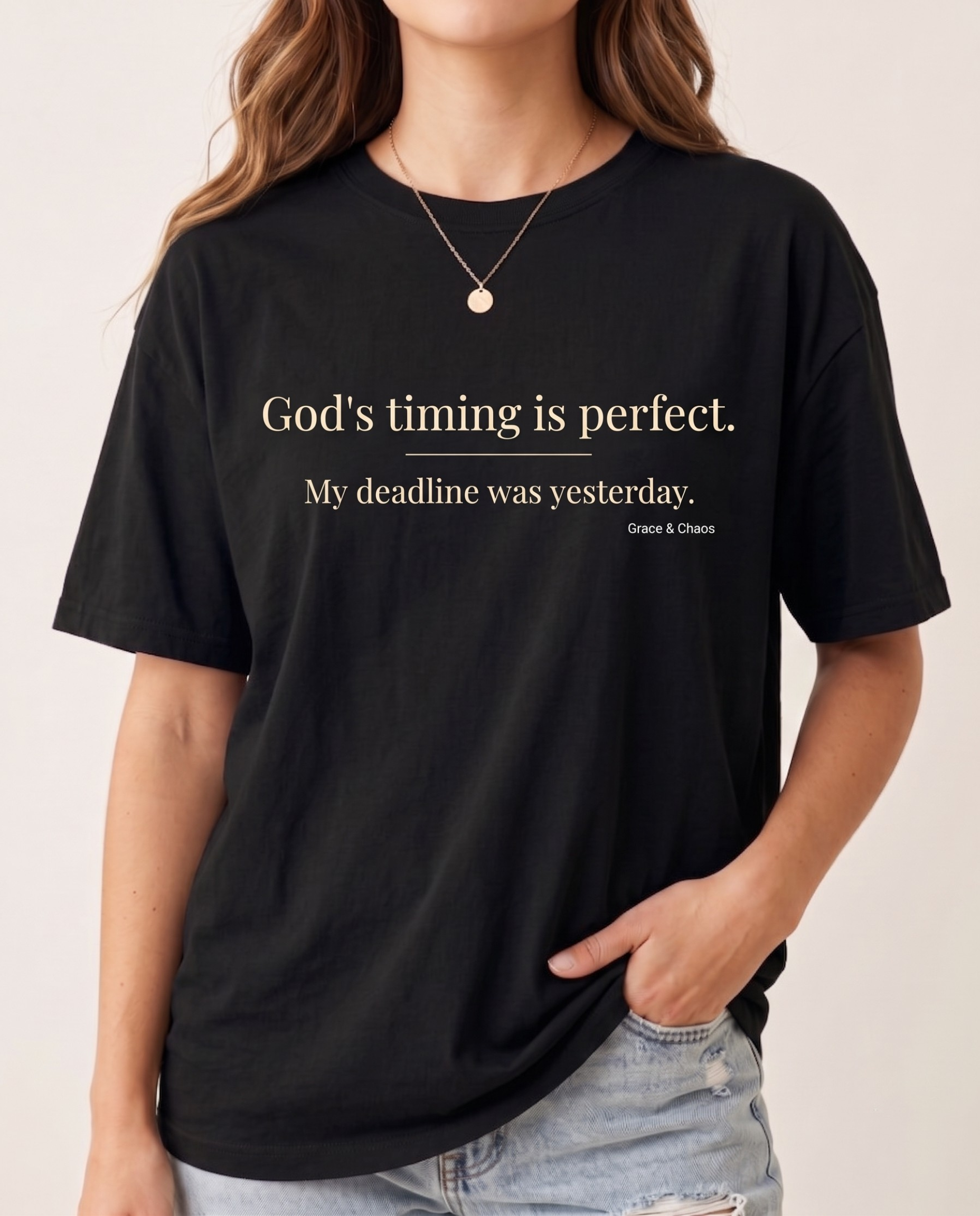 God's timing T-shirt