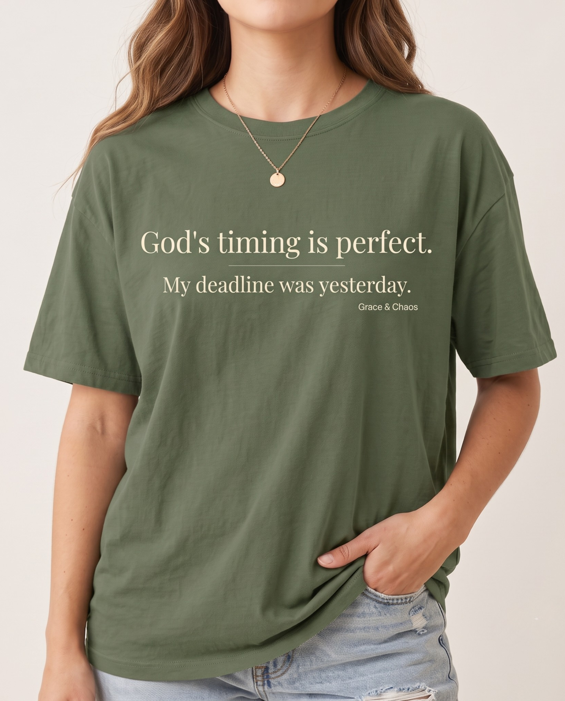 God's timing T-shirt