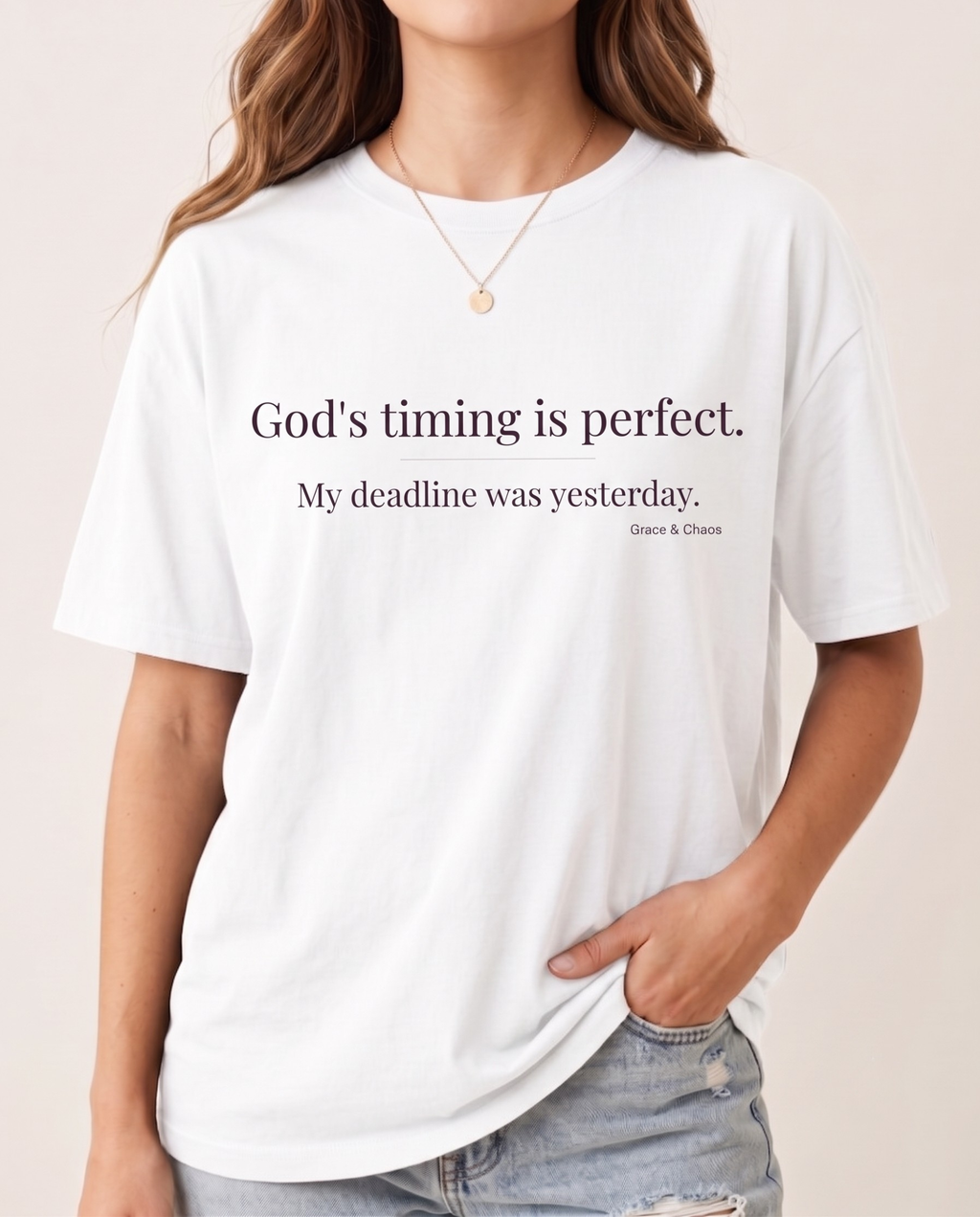 God's timing T-shirt