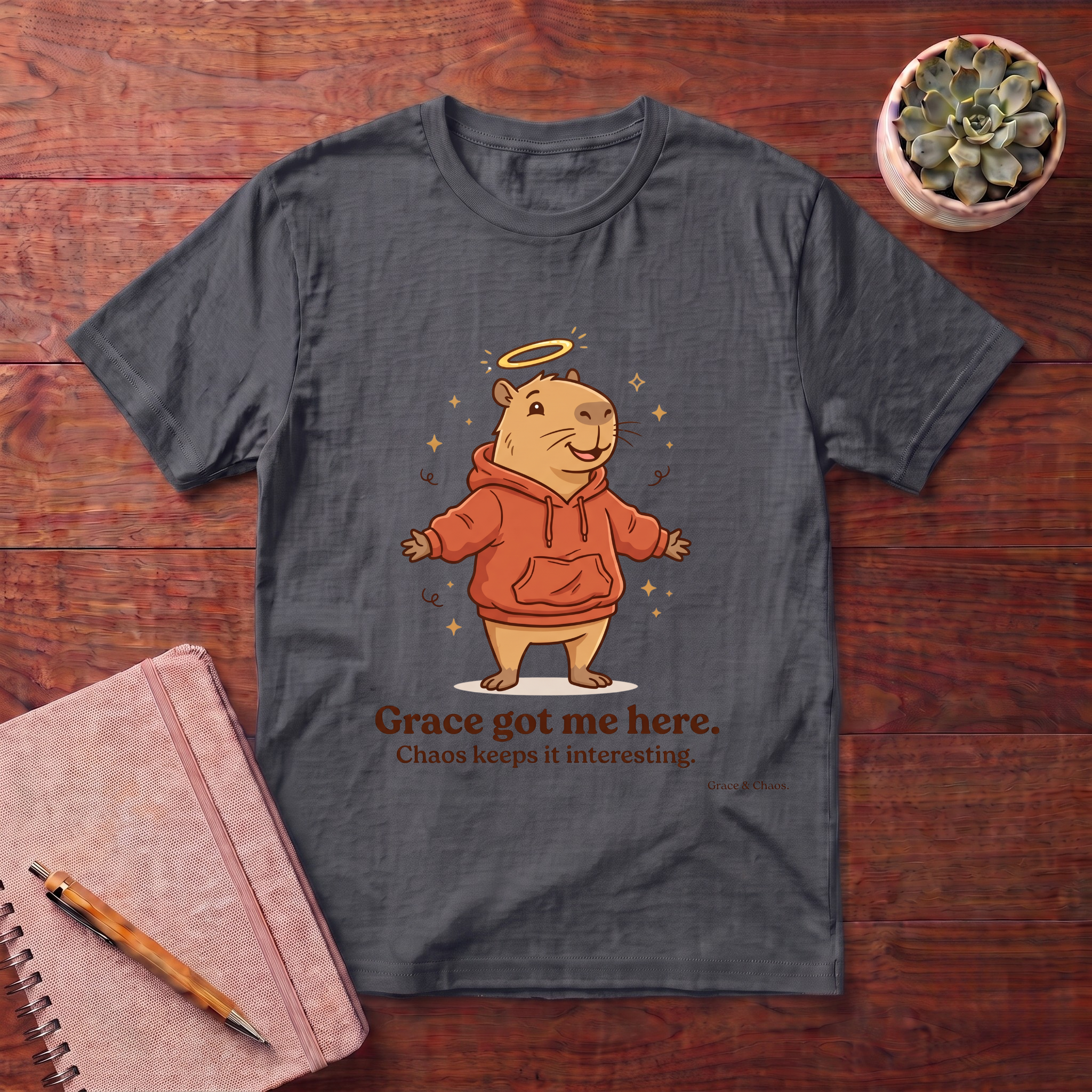 Grace got me here T-shirt