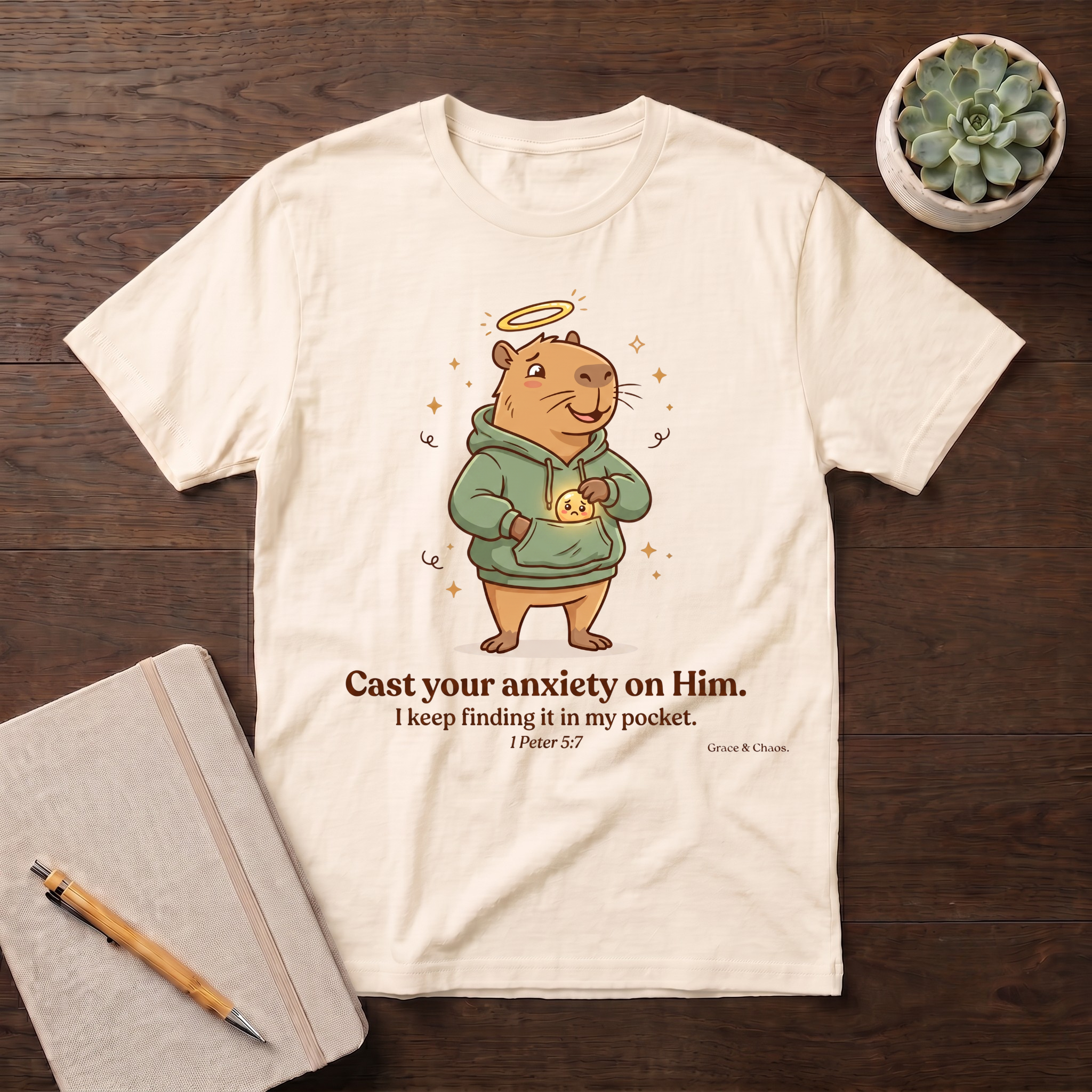 Cast your anxiety  on Him T-shirt