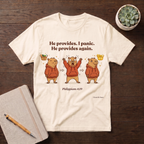 He provides. I Panic T-shirt
