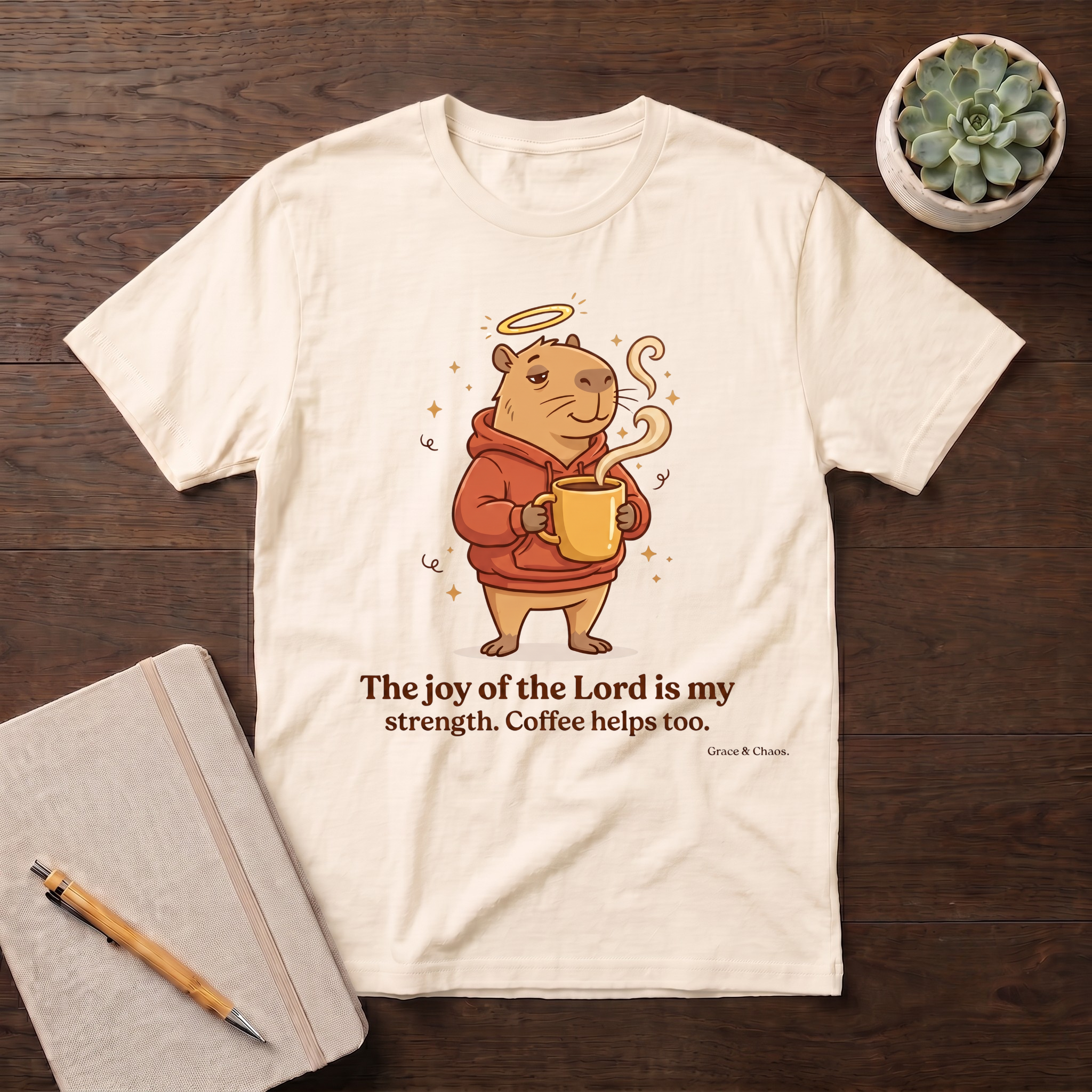 Coffee helps too T-shirt