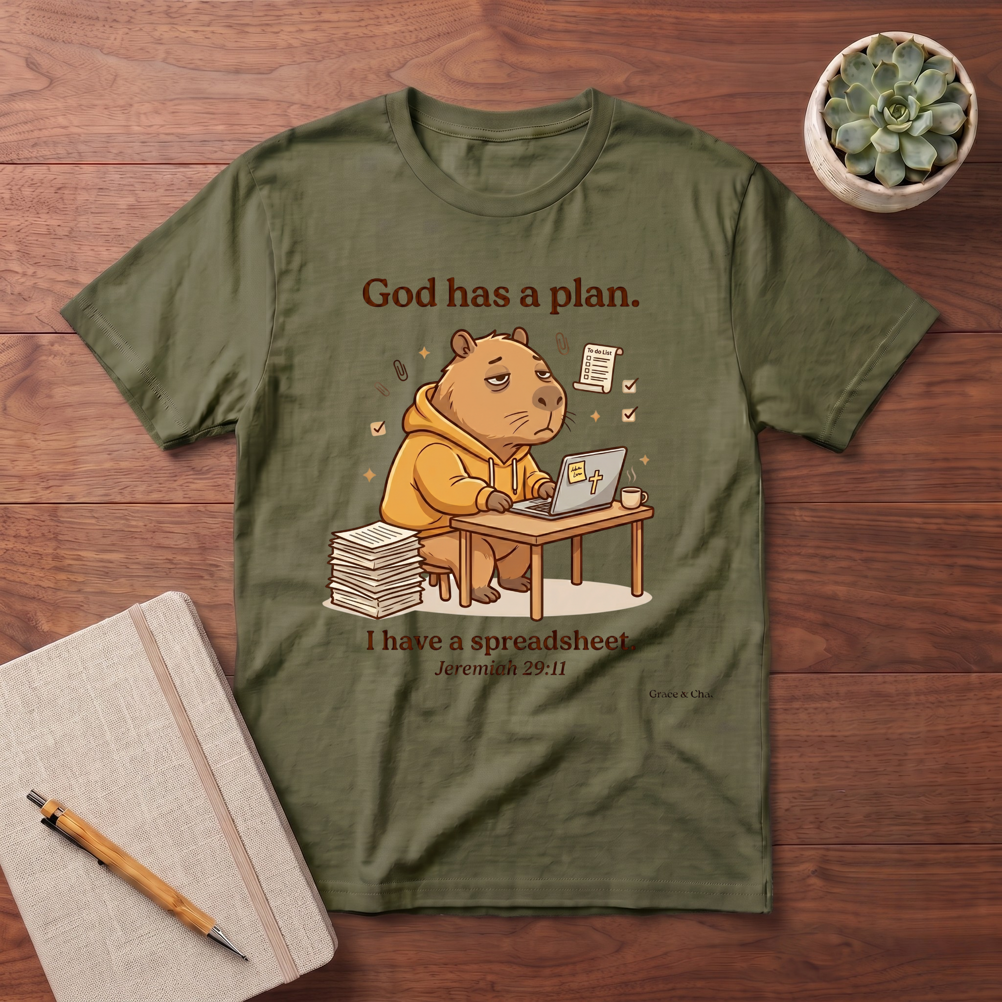 God has a plan T-shirt