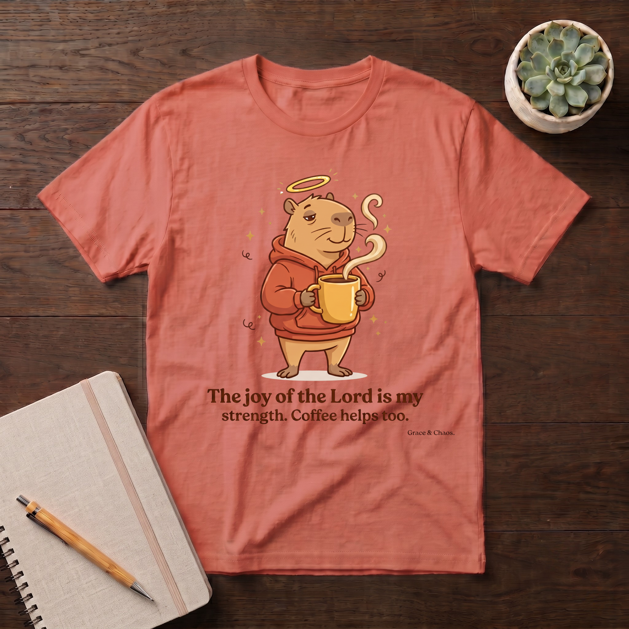 Coffee helps too T-shirt