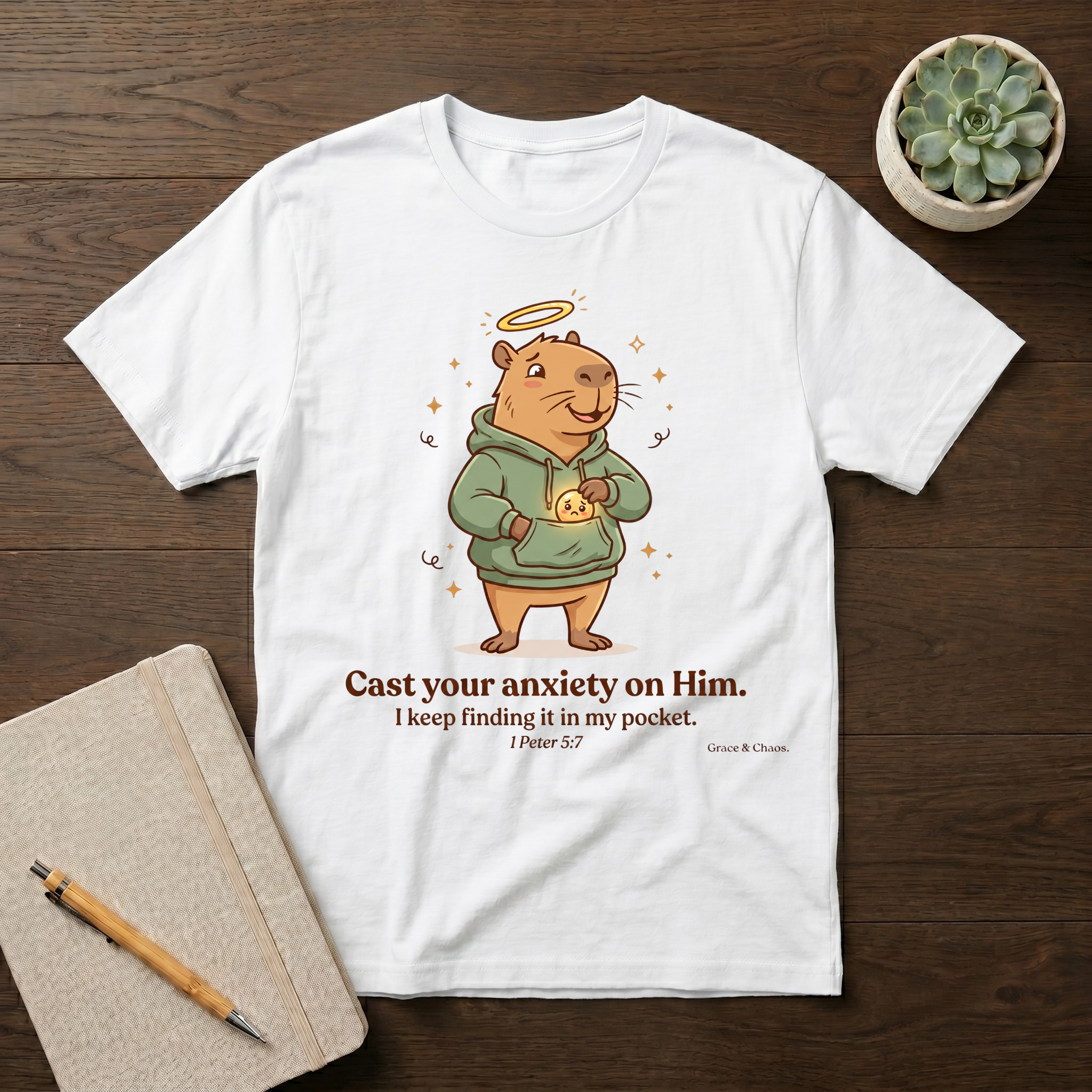 Cast your anxiety  on Him T-shirt