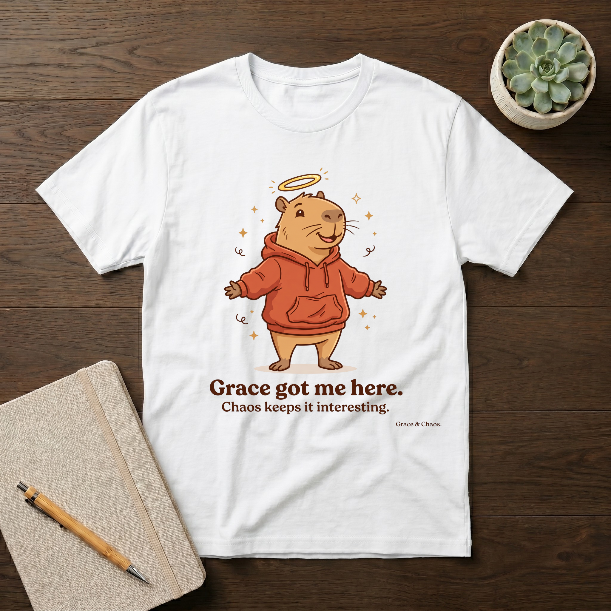 Grace got me here T-shirt